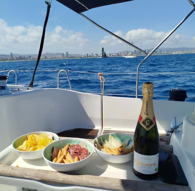 Barcelona Badalona : Sailboat Tour, Snacks, Drinks, Swimming - Arriving in Badalona and Getting Set Up on the Sailboat
