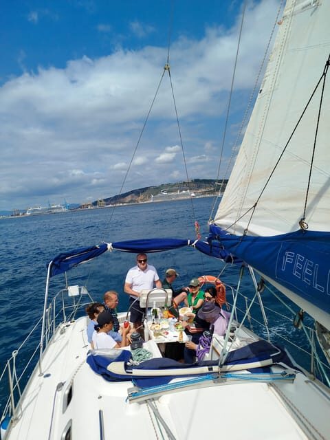 Barcelona Badalona : Sailboat Tour, Snacks, Drinks, Swimming - Family-Friendly Without Being Awkward