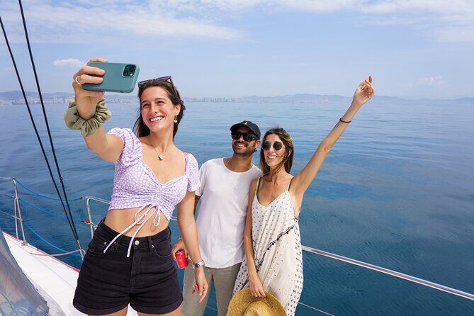 Barcelona Catamaran Cruise with Tapa & Drink Included - Swimming time: great when it’s on, but weather decides