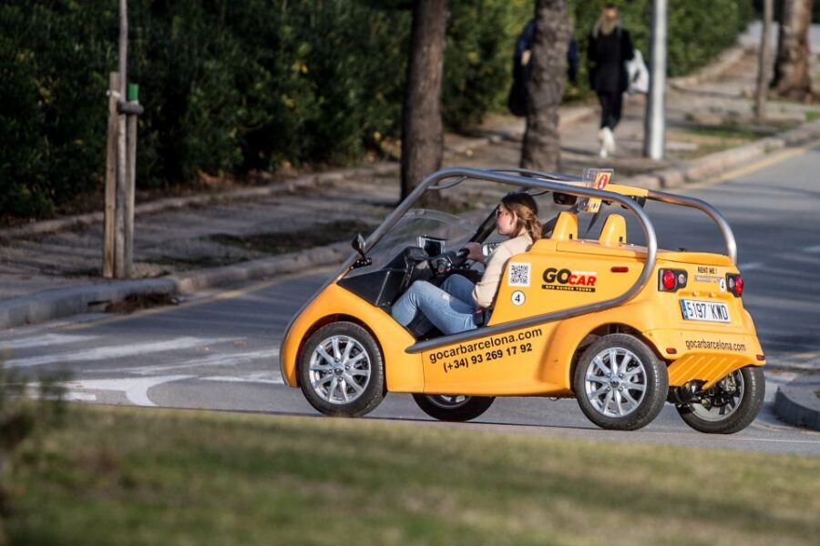 Barcelona: City Center and Olympic Park GoCar Experience - The yellow GoCar method: how a 3-hour loop really works