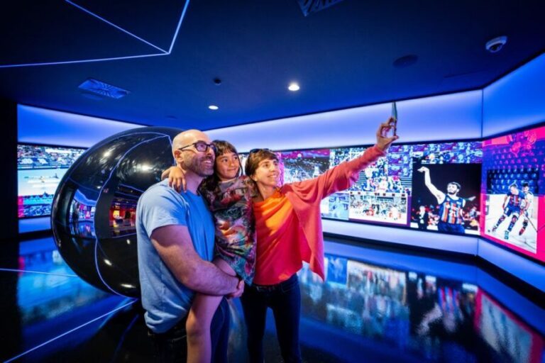 Barcelona: FC Barcelona Museum "Barça Immersive Tour" Ticket - Location by Spotify Camp Nou: the museum meeting point and renovation reality