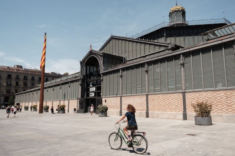 Barcelona: Guided Bike or E-Bike City Tour - Entering Barcelona’s core from Plaça Reial