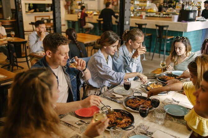 Barcelona: Guided Food Walking Tour with Tapas and Wine - Stop 1: Plaça de Correus and the classic tapas warm-up