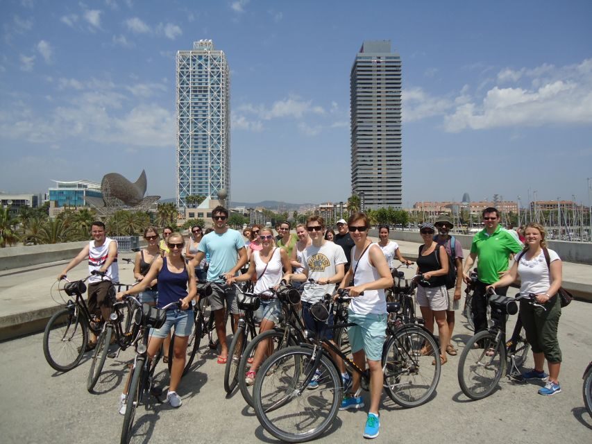 Barcelona Highlights Bike Tour: Cycle along the beach! - Casa Mila (La Pedrera) Photo Stop: The Same Street, a Different Mood