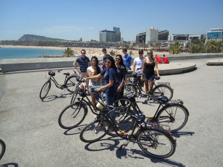 Barcelona Highlights Bike Tour: Cycle along the beach! - Meeting at Carrer Dels Tallers 45 (Pensió 45 Area) and Getting Comfortable