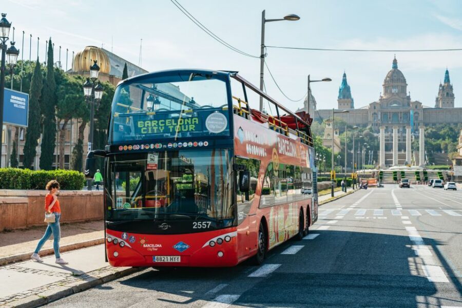 Barcelona Hop-On Hop-Off Bus and FC Barcelona Immersive Tour - Onboard experience: comfort, audio in 16 languages, and rain-friendly riding