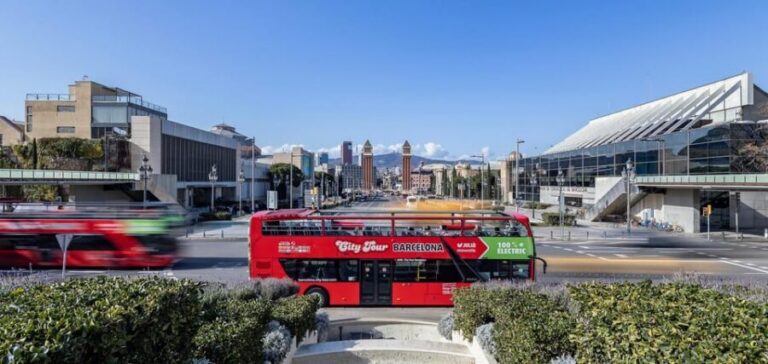 Barcelona: Hop-On Hop-Off Bus with Sailing Cruise - West Route (Orange): Football, Museums, and Barcelona’s Western Circuit
