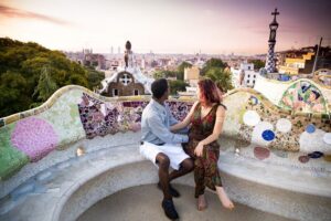 Barcelona: Instagram Tour of the Most Scenic Spots - Meeting at the Cathedral steps with a pink umbrella