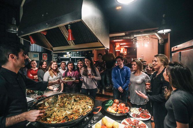 Barcelona Interactive Spanish Cooking Experience - Pintxos and sangria: the skills you practice before the paella starts