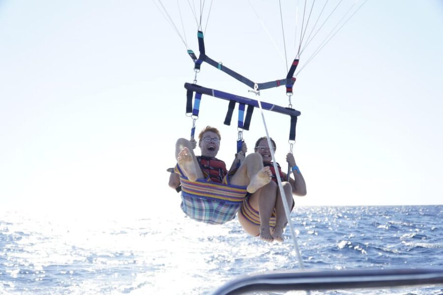 Barcelona: Parasailing with 360º Panoramic Skyline Views - The harness moment: quick prep, clear purpose