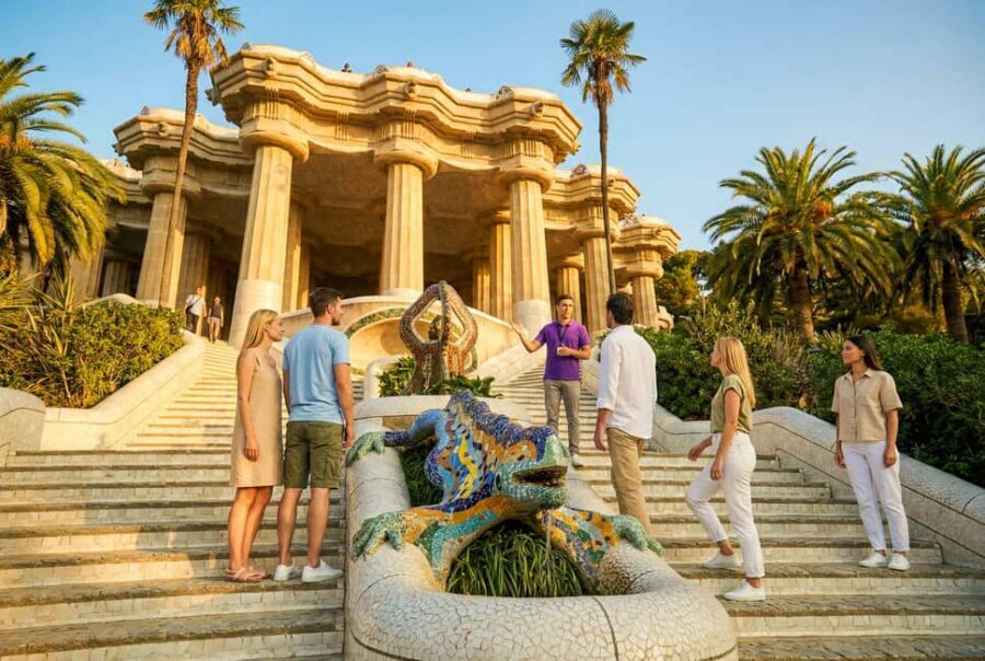 Barcelona: Park Güell Guided Tour with Fast-Track Ticket - Dragon Staircase to El Drac and the Trencadís You Can Touch