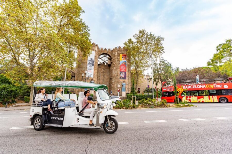 Barcelona: Private City Tour by Eco Tuk Tuk - La Rambla, Port Vell, and Ciutadella Park: a city that changes tone fast