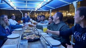 Barcelona: Private Evening Cruise with Dinner and Drinks - Dinner on the water: paella, sangria, and what you really get