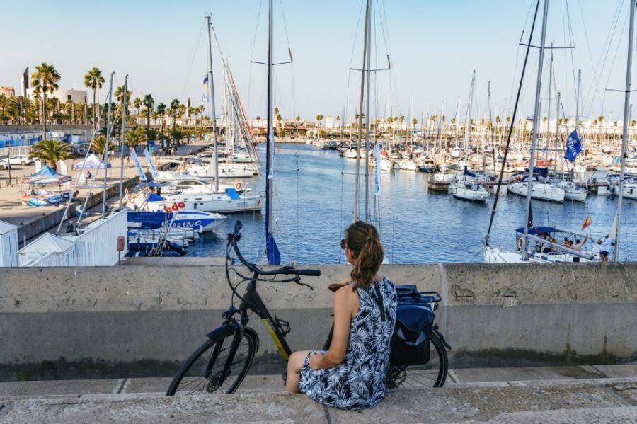 Barcelona: Sagrada Familia or Coastal City Sights by eBike - Vila Olímpica and the Port Olímpic Marina: Barcelona from the water’s edge