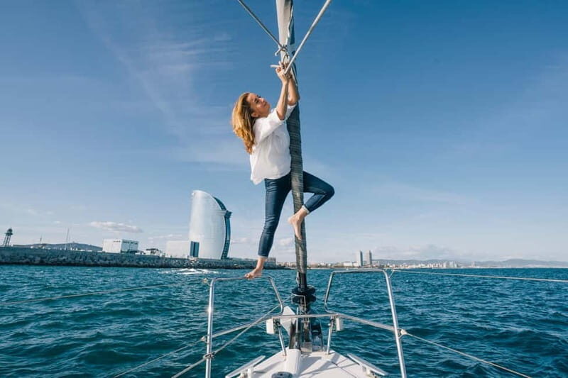 Barcelona: Sailing Tour with Tapas, Drinks and Swim Stop - The Mediterranean swim stop: when conditions allow