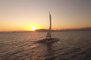 Barcelona Sunset Live Jazz Music Cruise - The Catamaran Orsom ride: stable, photo-friendly, and made for lingering