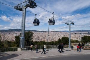 Barcelona: Teleferic de Montjuic Admission Ticket - Stop 1: Telefèric de Montjuïc for castle-area views and hill history