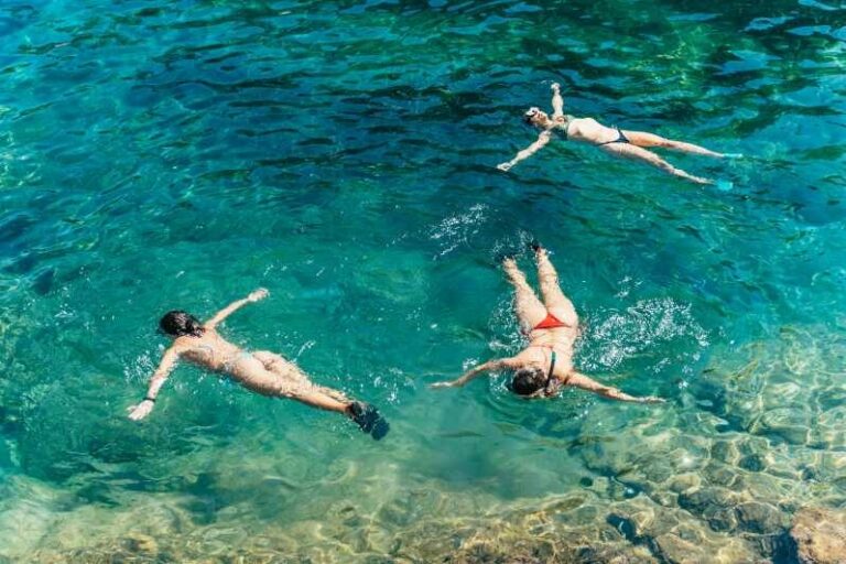 Barcelona: Tossa de Mar Kayak & Snorkel Tour w/3-Course Meal - Snorkeling in clear water and the optional adrenaline moment