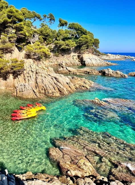 From Barcelona: Costa Brava Kayak & Snorkel Tour with Picnic - From Kulas to the Coast: How the 6-Hour Flow Works