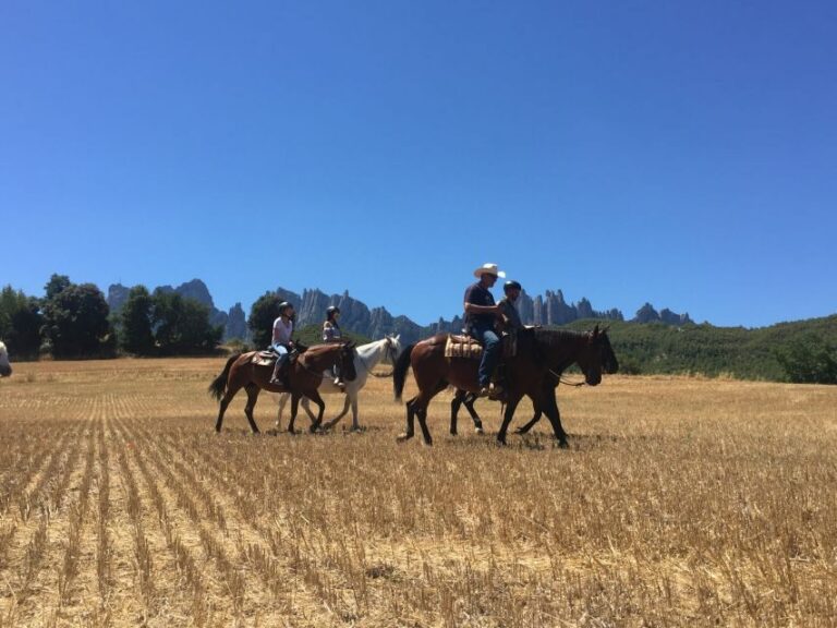 From Barcelona: Horseback Tour in Montserrat National Park - Montserrat Abbey: Romanesque, Gothic, Renaissance, in one tight visit