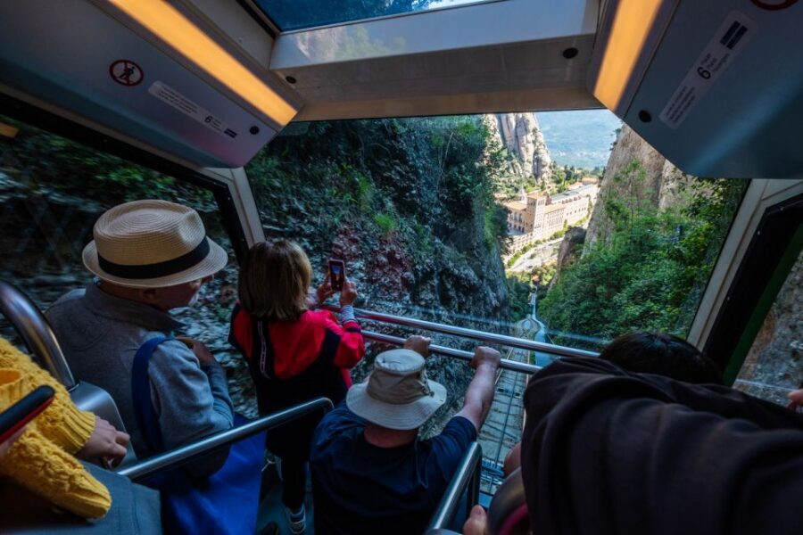 From Barcelona: Montserrat Monastery, Easy Hike, Cable Car - Cable Car to the Top: Views, Wind, and the Big Payoff