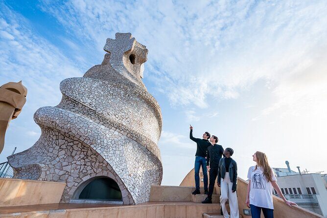 La Pedrera-Casa Mila Admission Ticket with Audioguide - Roof terrace time: corkscrew chimneys, panoramic views, and safety sense