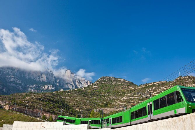Montserrat Afternoon Tour & Black Madonna Priority Access - The Descent on the Cogwheel Train: One Last Look Back