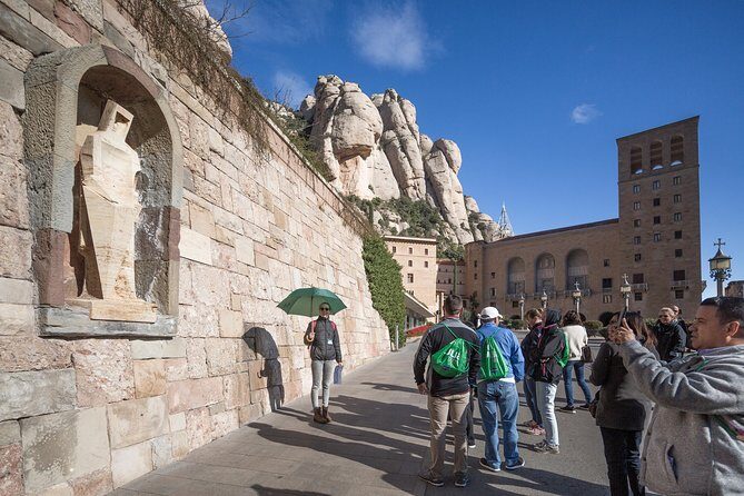 Montserrat with Cog-Wheel Train & Black Madonna Priority Access - Coach, cogwheel train, and the view up the mountain