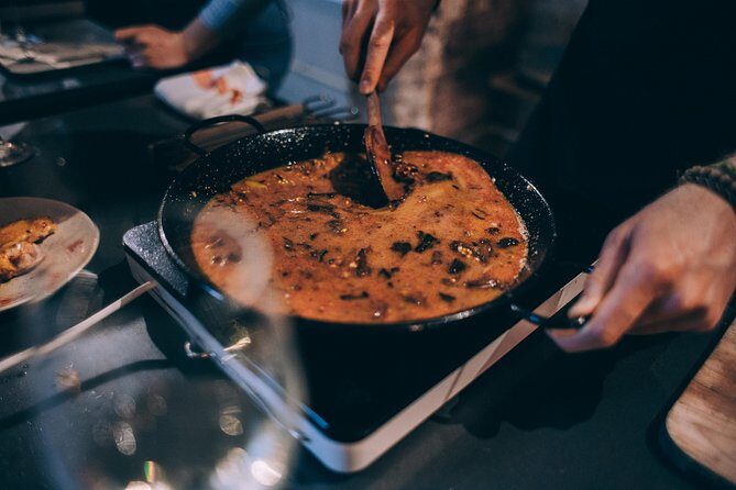 Paella Cooking Class with Professional Chef: Four Course Dinner - The four courses: pa amb tomàquet, gazpacho, paella, seasonal dessert