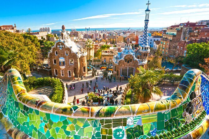 Park Guell Guided Group Tour with Optional Sagrada Familia - The viaducts and the Dragon Stairway: Gaudí’s showpiece workflow