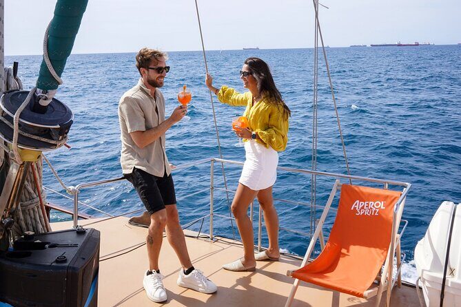 Wooden Boat Sailing with Tapa and Welcome Drink - Moll de les Drassanes: the smartest place to start for sea views
